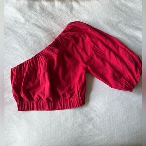 Abercrombie & Fitch one shoulder top, Hot Pink, XS